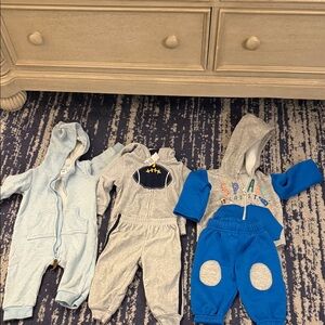 Carter's Blue and Gray Kids Matching Sets